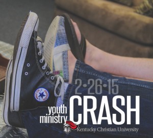 Close-up of a person's feet wearing converse shoes. The date, 2-26-15, and the phrase "youth crash" overlay the image.