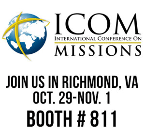 International Conference on Missions logo with globe graphic. Text: "Join us in Richmond, VA Oct. 29-Nov. 1.