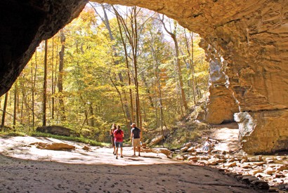 caving