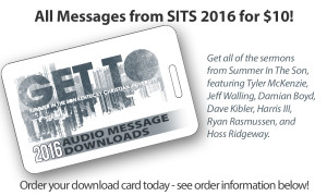 An advertisement for 2016 audio message downloads from "Summer In The Son" at Kentucky Christian University, including sermons by eight listed speakers.