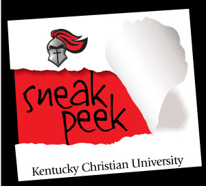 A torn paper revealing the text "sneak peek" with a knight's helmet graphic at the top left.